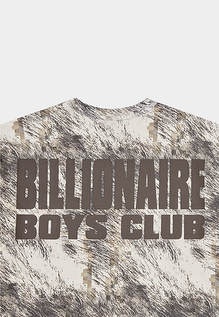 BBC Fur Print Mock Sleeve T-Shirt Multi