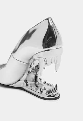 Gcds Morso Mirror Pumps Silver