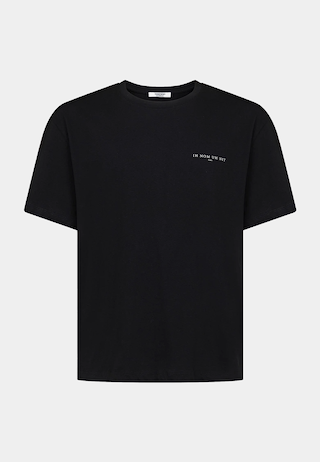 Ih Nom Uh Nit T-Shirt Small Logo On Front - Intl Match Print On Back Black