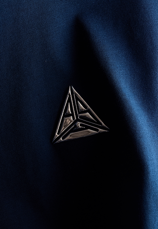 Metallic Small Logo T-Shirt Blue