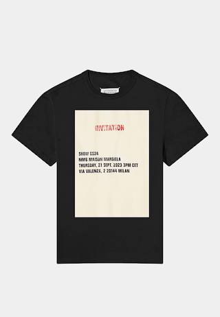 Maison Margiela Invitation T-Shirt Black