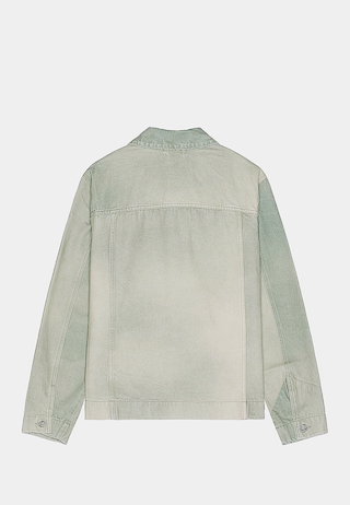 Object Iv Life Traditional Denim Jacket Green Patina