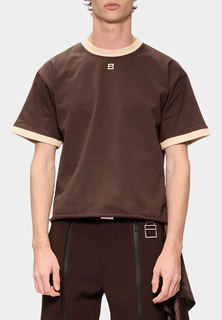 Pieces Unique The Adem Key T-Shirt  Brown