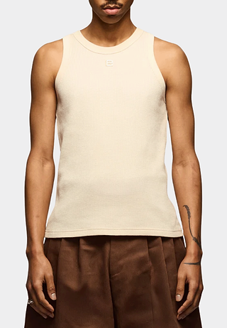 Pieces Unique The Key Tank Top Cream