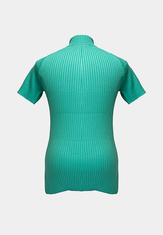 Pieces Unique La Cle Short Turtleneck Green Green