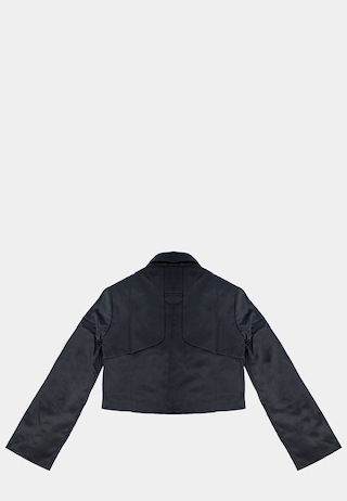 Pieces Unique Student Crop Jacket Black