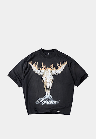 Represent British Cowboys T-Shirt Stained Black