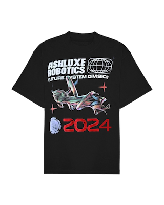 Ashluxe Robotics Future System T-Shirt - Black
