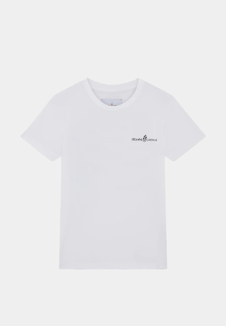 Frescobol Rosa Cotton T-Shirt JB Print - Booth Blue & Booth Yellow