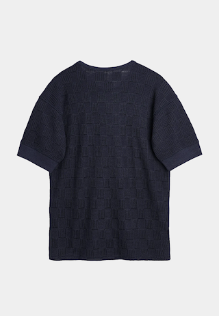 Sunflower Gym Tee Jacquard Navy