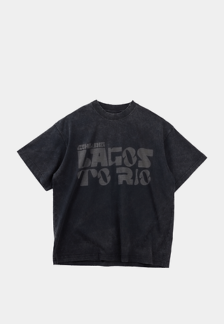 Ashluxe Vintage Acid Wash T-Shirt Black
