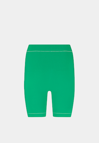 Ashluxe Female Active Biker Shorts Green White