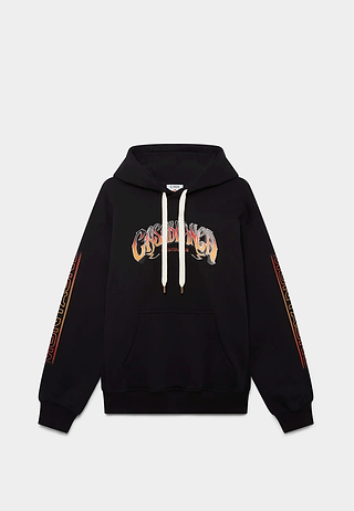 Casablanca Ski Printed Hoodie Black