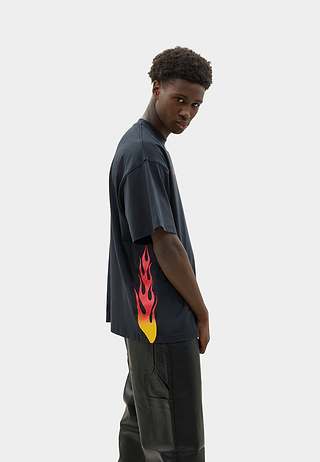 Flame T-Shirt Black