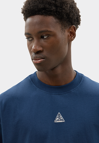 Metallic Small Logo T-Shirt Blue