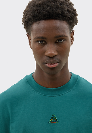 Metallic Small Logo T-Shirt Green