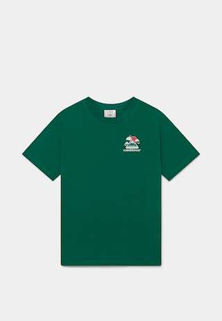 Casablanca Montagne Ondule Screen Printed T-Shirt Green
