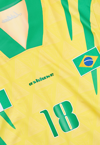 Nigeria X Brazil Football Shirt Yellow