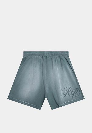 Represent Owners Club Script Mesh Shorts Vintage Green
