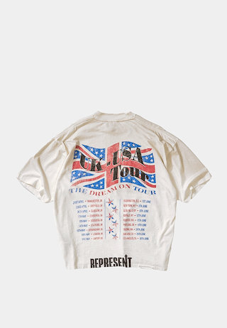 Represent  Dream On Tour T-Shirt Washed Ecru