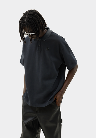 Triangle Logo Polo Shirt Black