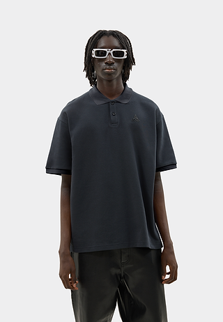 Triangle Logo Polo Shirt Black