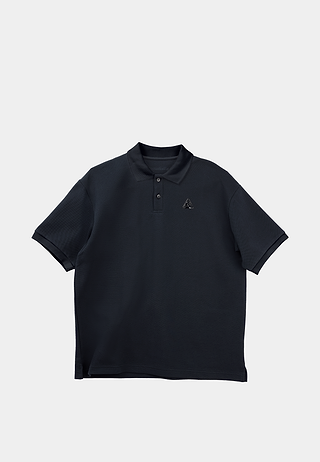Triangle Logo Polo Shirt Black