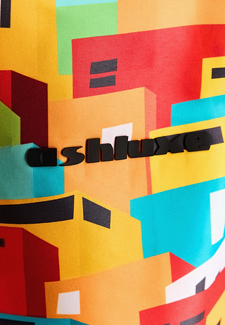 Urban Mosaic Print Swim Shirt Multi-Color