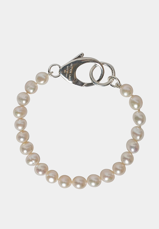 Hatton Labs White Classic Pearl Bracelet Nude