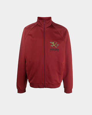 Kenzo Zip Up Sweatshirt 23 Bordeaux