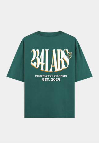 234Labs Signature Logo  T-shirt Green