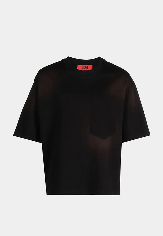 424 99 Graphic Men`S Over T-Shirt Black
