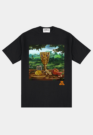 Ashluxe Golden Goblet T-shirt Black