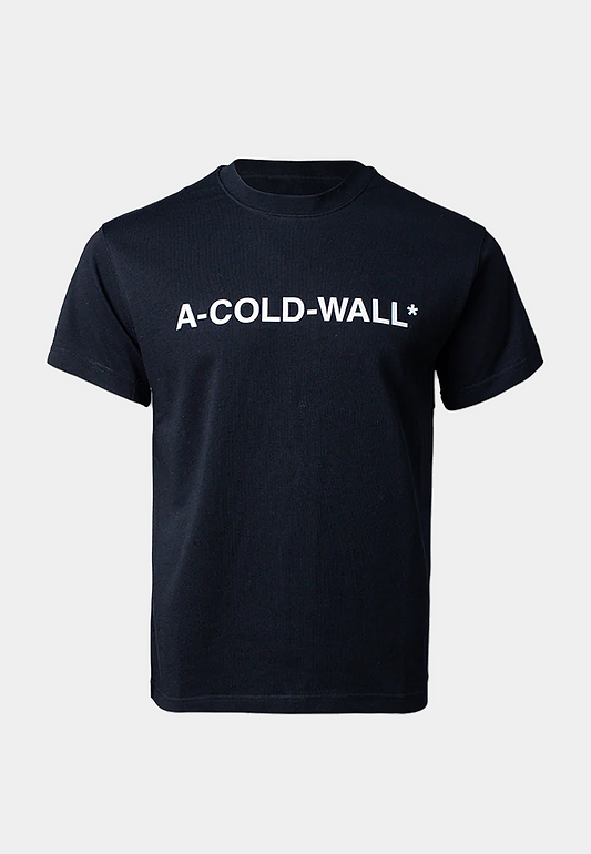 A COLD WALL Knitted Essential Logo T- Shirt - Black