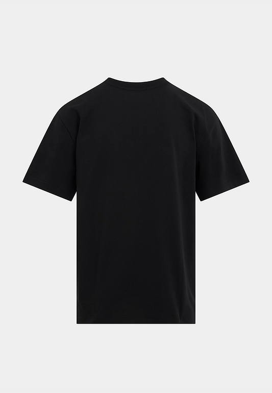 A Cold Wall Knitted Grid Logo T-Shirt Black