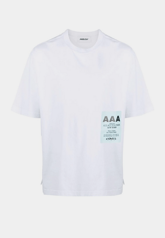 AMBUSH Pass Graphic T-Shirt Blanc De Blanc - White