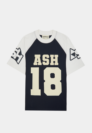 ASHLUXE Contrast Sport Jersey - Navy Blue/White