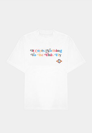 ASHLUXE Graphics Print T-shirt - White