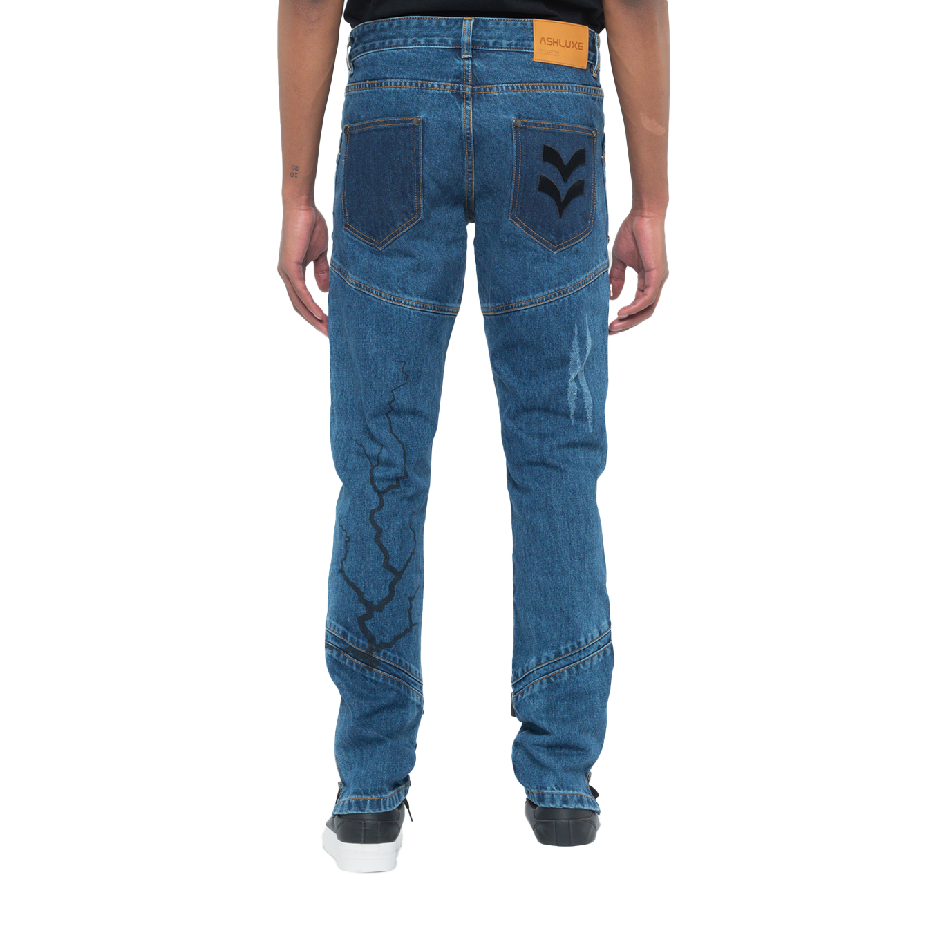 ASHLUXE Lightning Denim Pant Blue