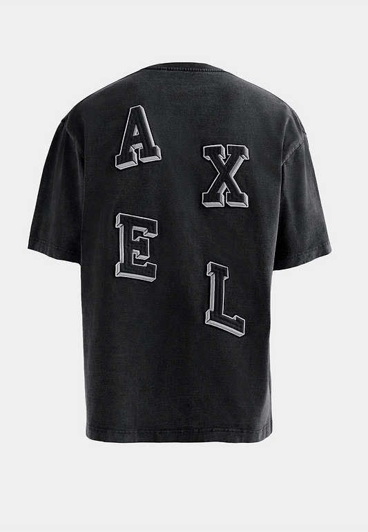 Axel Arigato Typo Embroidered T-Shirt Black