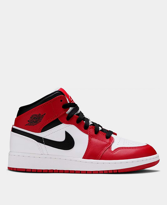 Nike Air Jordan 1 Mid Chicago Gs White/Gym Red/Black