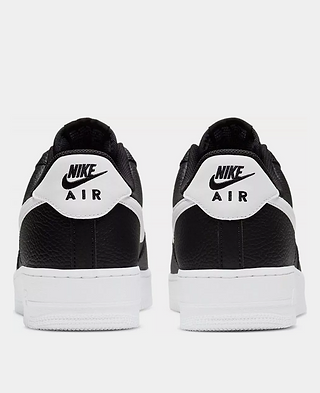 Air Force 1 'Black white Pebbled Leather'