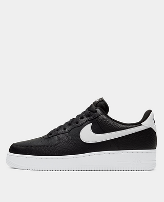 Air Force 1 'Black white Pebbled Leather'