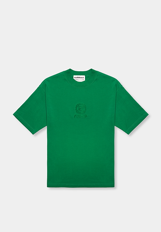 Ashluxe Embroidered Emblem Green T-Shirt