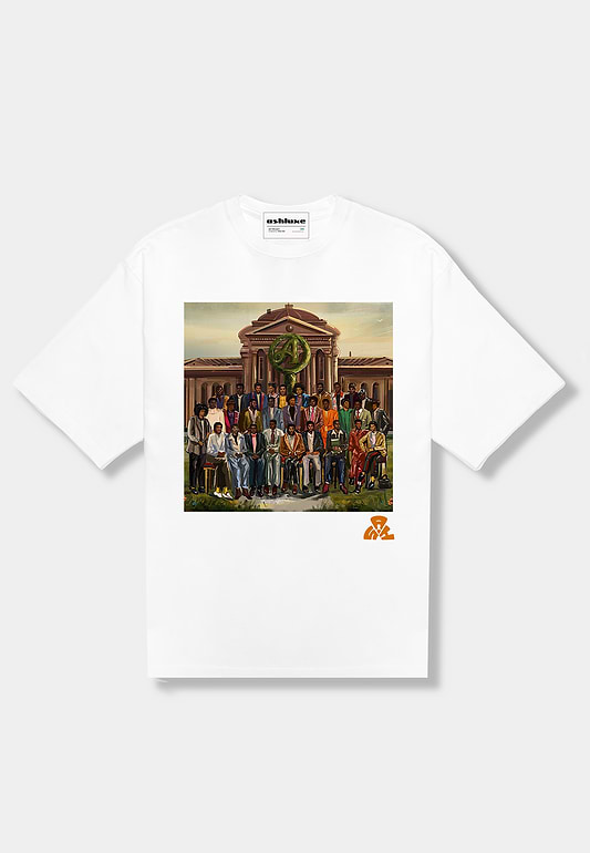ASHLUXE Collegiate T-shirt - White