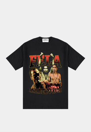 Ashluxe Fela-Inspired Rap Tee Black