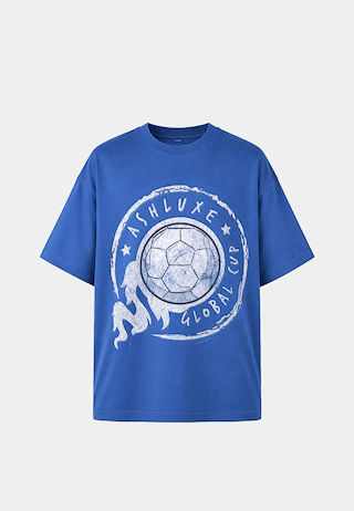 Ashluxe Heritage Ball Insigna Tee Blue