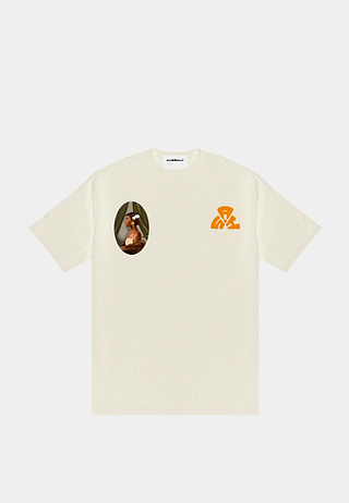 Ashluxe Oval portrait T-shirt  Offwhite