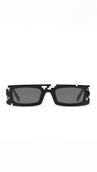 Ashluxe Pixel Cut Sunglasses Black