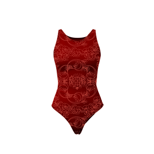 Ashluxe Signature Swimsuit Red